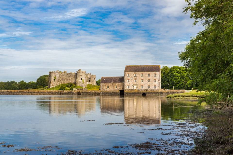 Castle & mill from downriver