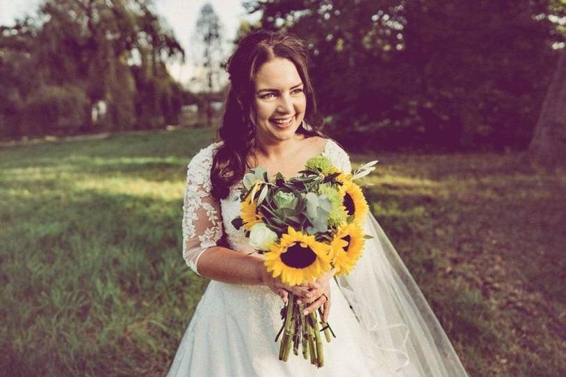 Natural bridal look