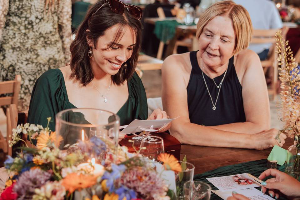 Our Wedding game at a wedding