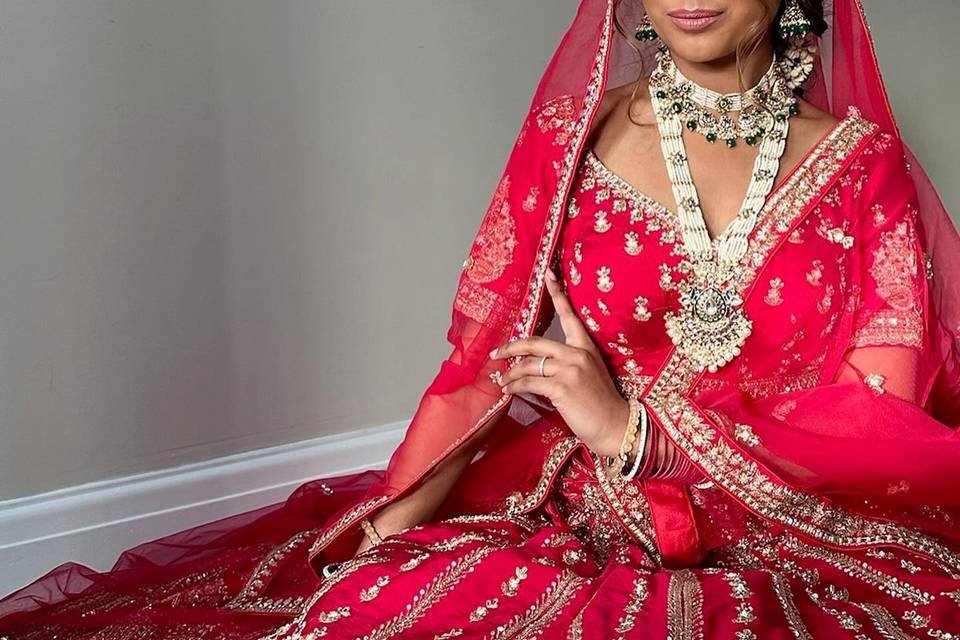 Indian bridal hair