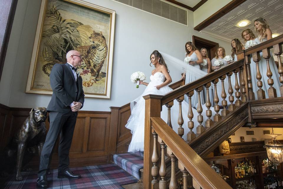 The big debut on the grand staircase