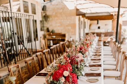 Long table on Terrace