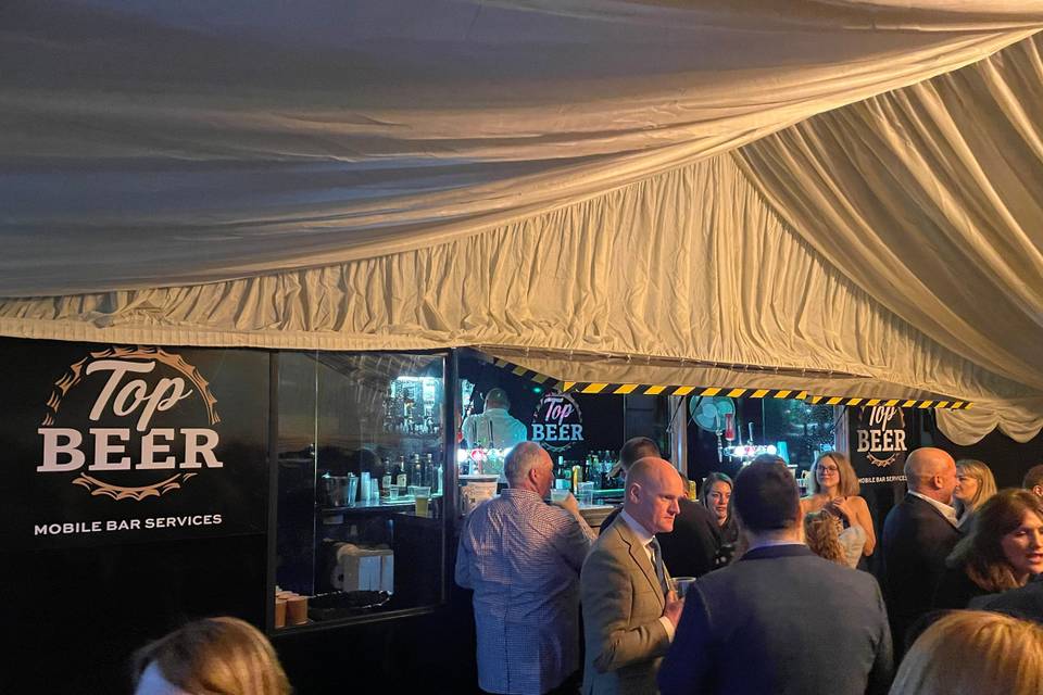 Under the covers at a wedding