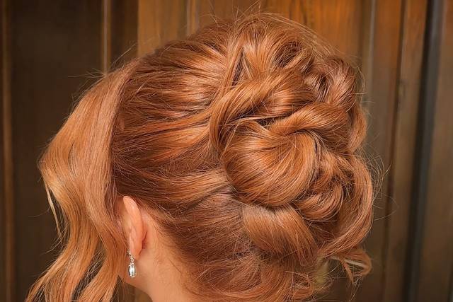 Romantic updo
