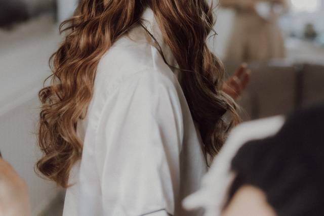 Textured half up