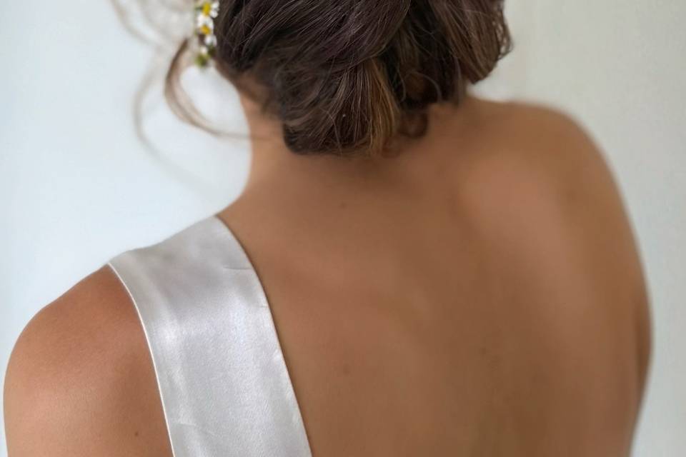 Beautiful festival vibe bride