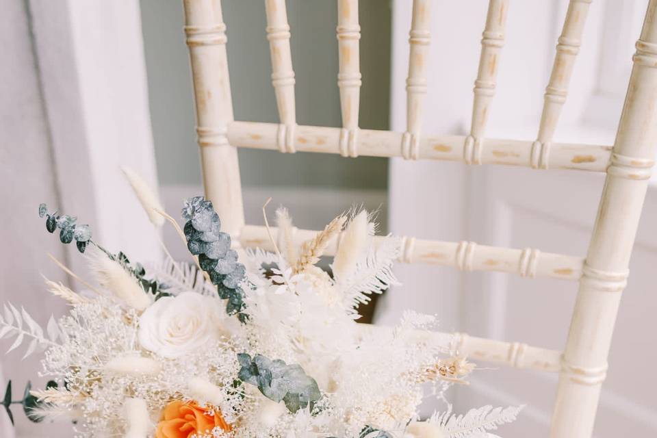 Bride’s dried bouquet