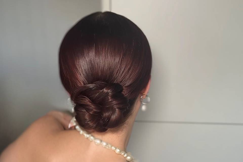 Elegant sleek bun