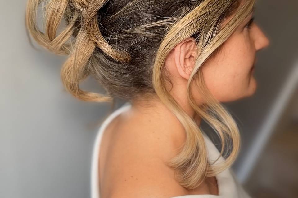 Textured updo