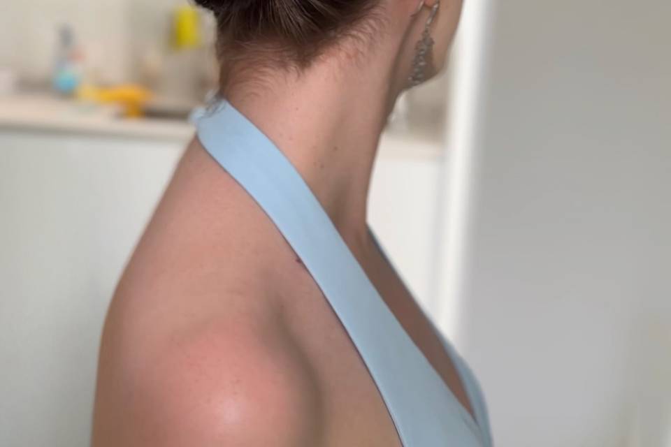 Sleek bun