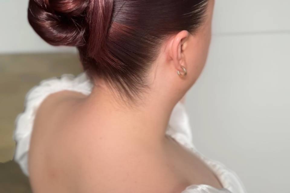 Sleek bun