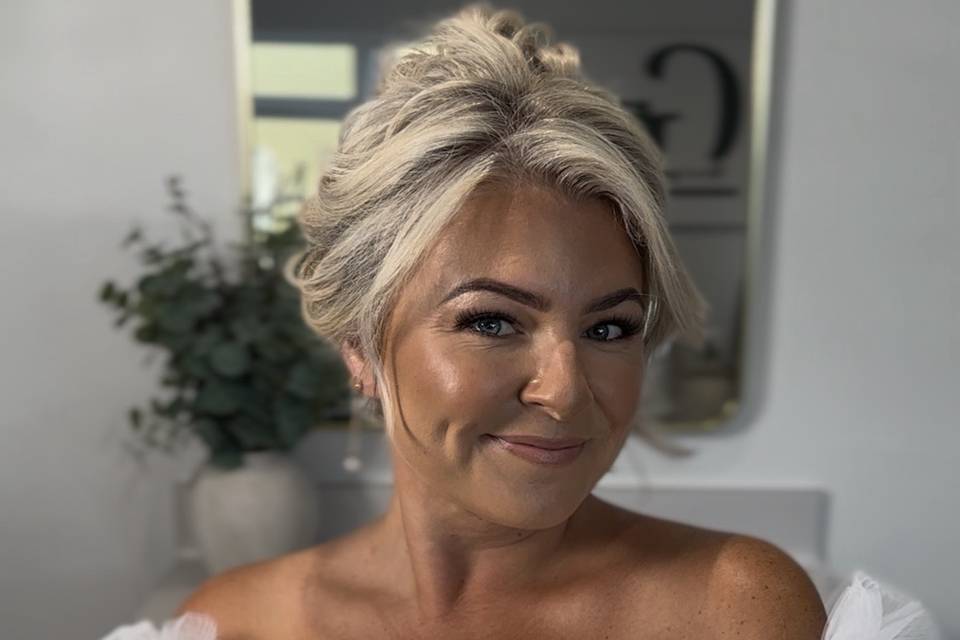Textured updo
