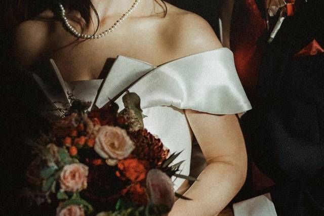 Bride and groom shot
