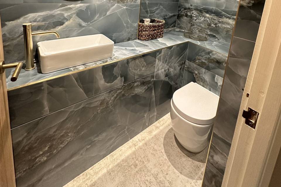 Marble bathroom