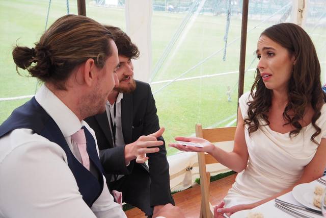 A couple react to magic