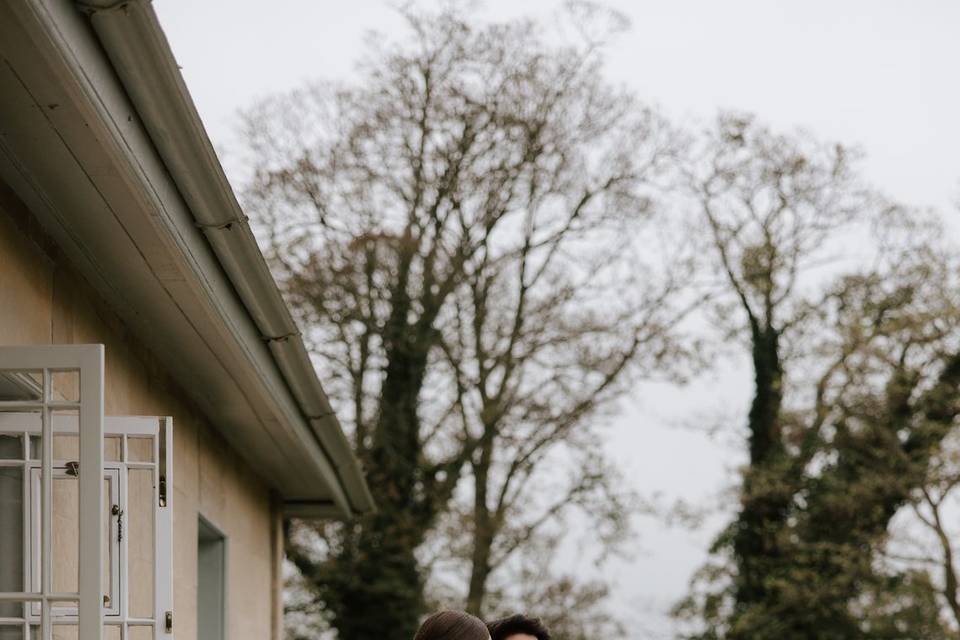 Couple on the balcony