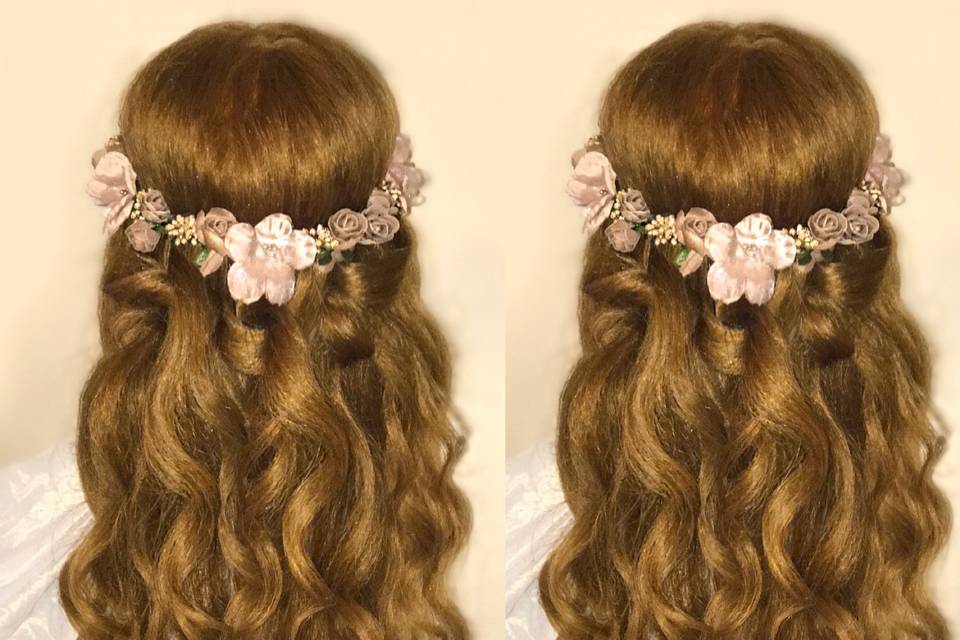 Bridal hair &m