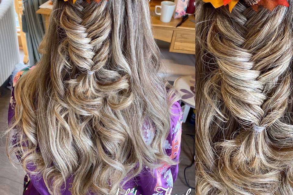 Bridesmaids hair