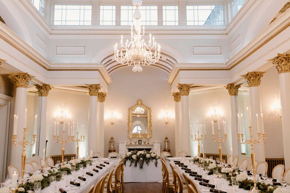 Beautifully decorate long tables