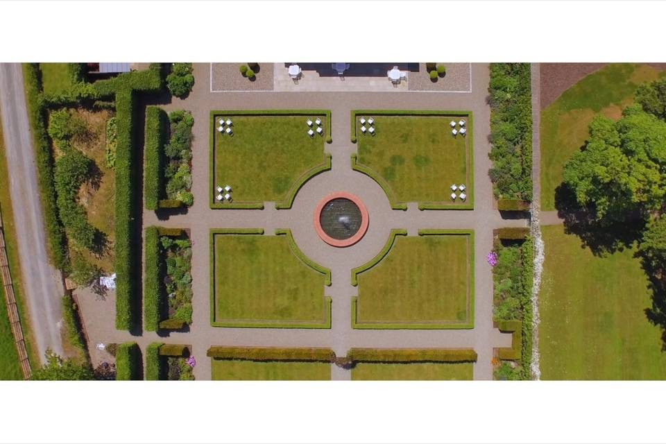 The Walled Garden from the air!