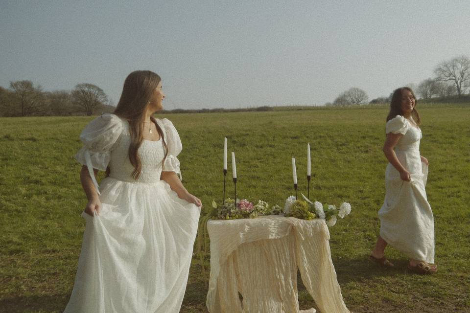 Brides together