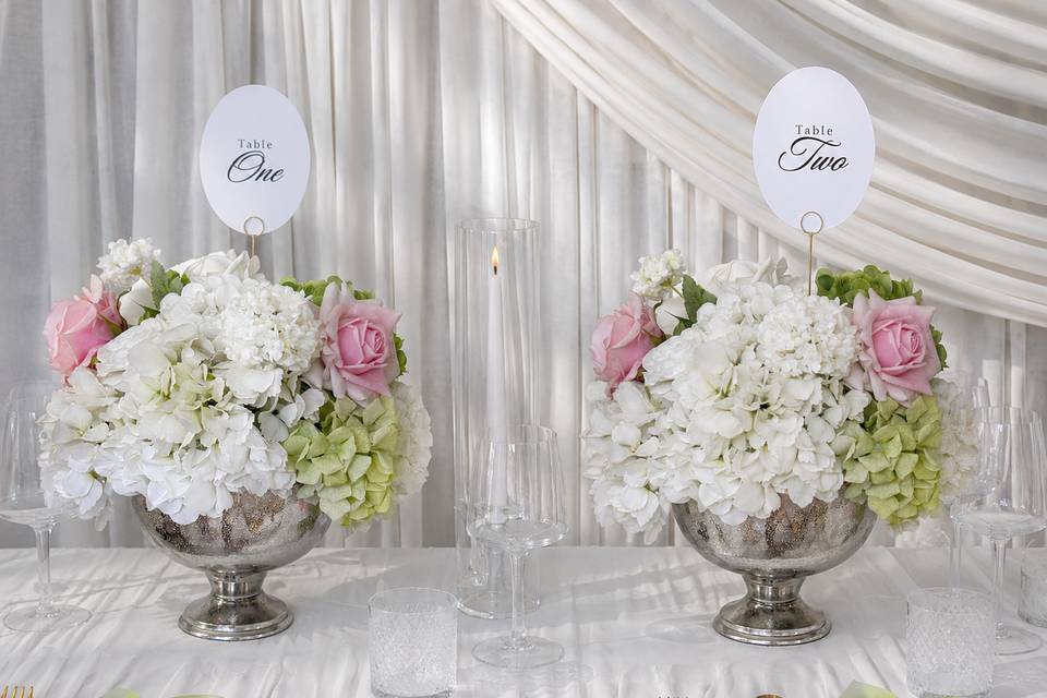 Classic Urns Green & Pink