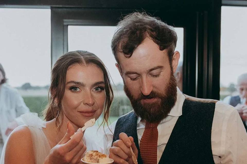 Ice cream at the wedding