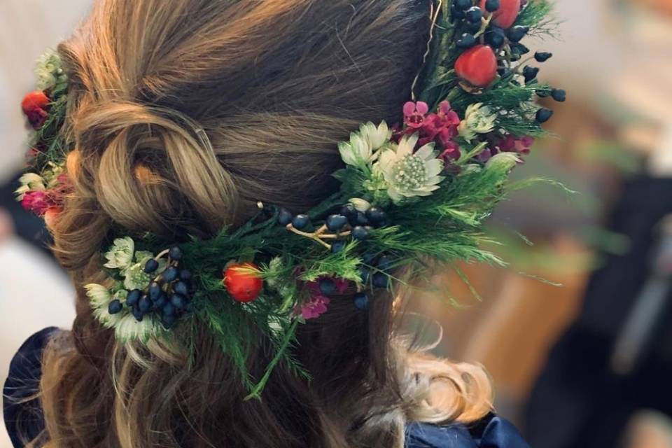 Flower girl hair