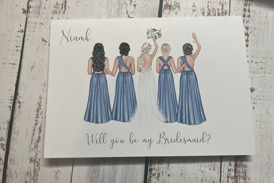 Will you be my Bridesmaid card