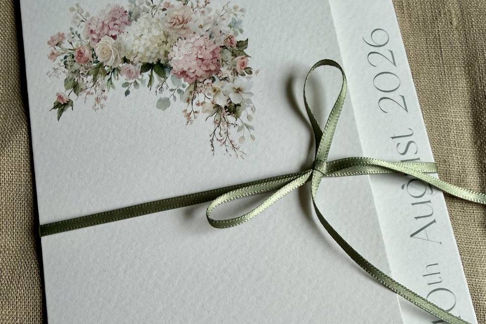 Gatefold invitation