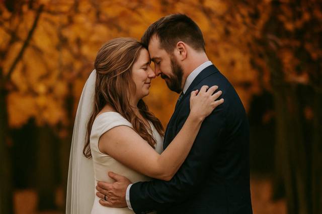 Autumn couple portrait