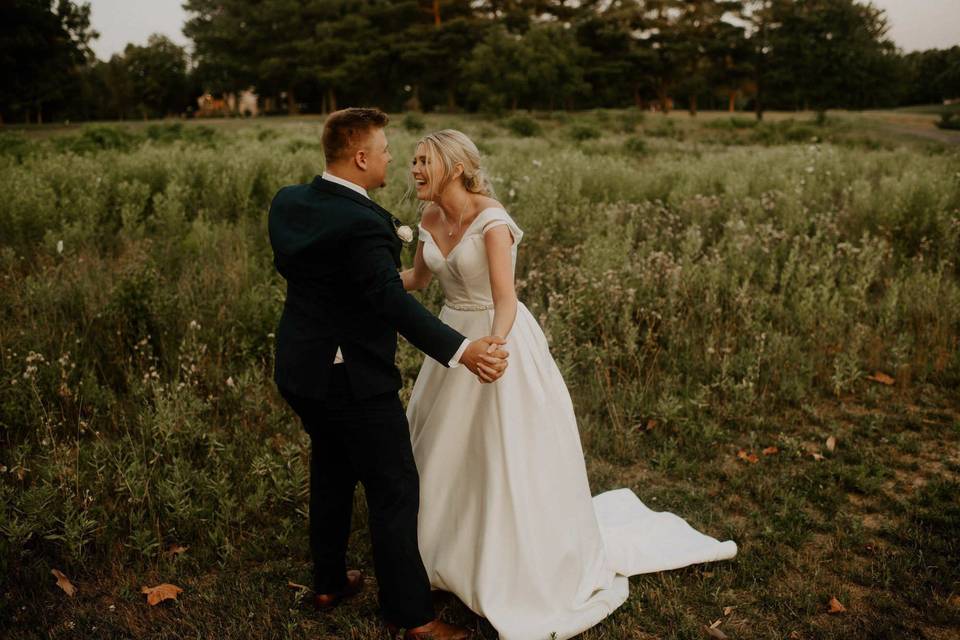 Countryside couple portrait