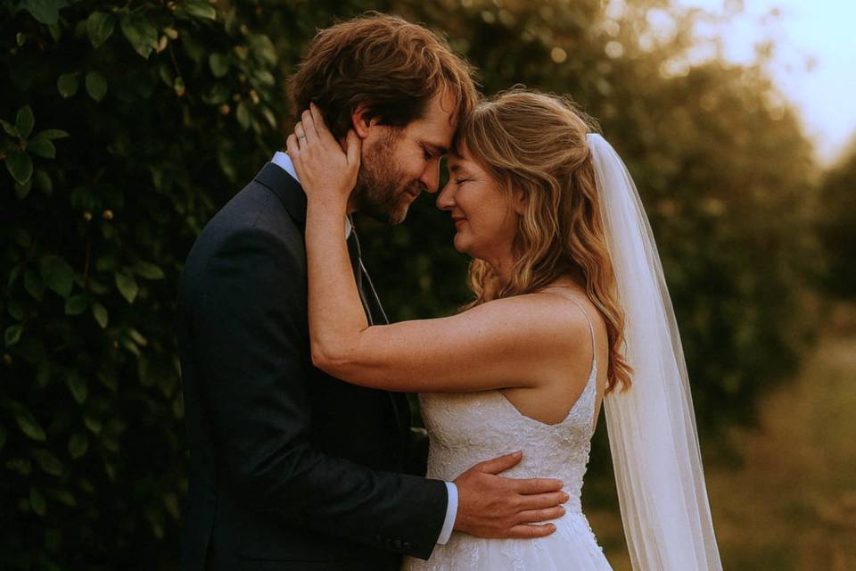 Romantic couple portrait