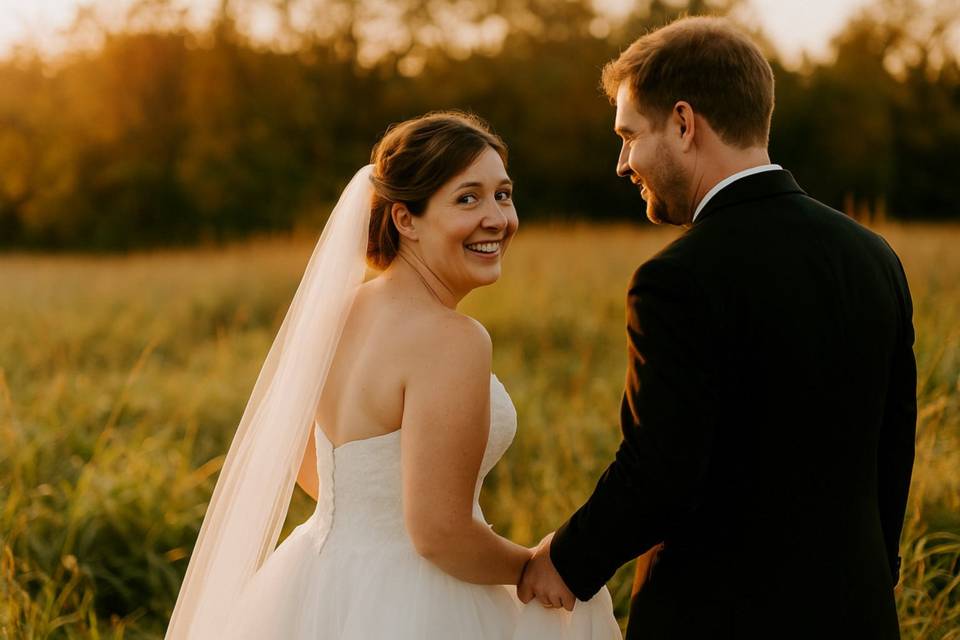 Golden hour couple portrait