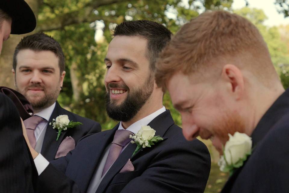 Groom and groomsmen