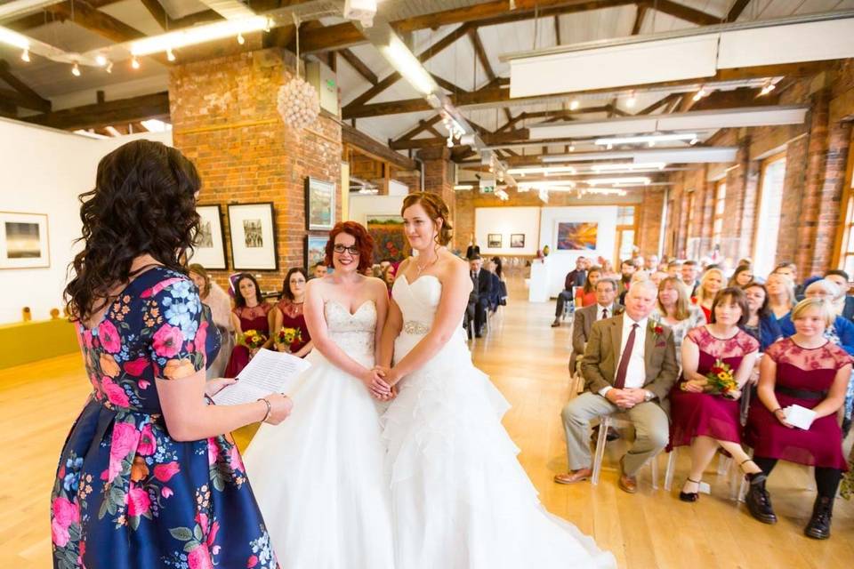 Large ceremony in the Gallery