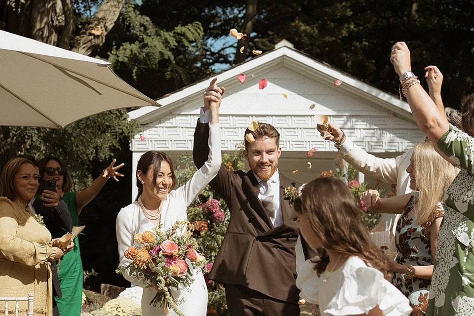 Summer wedding bouquet