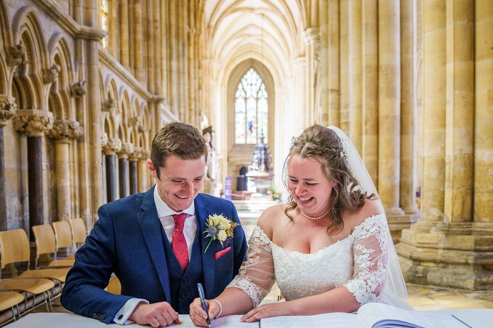 Beverley Minster wedding.