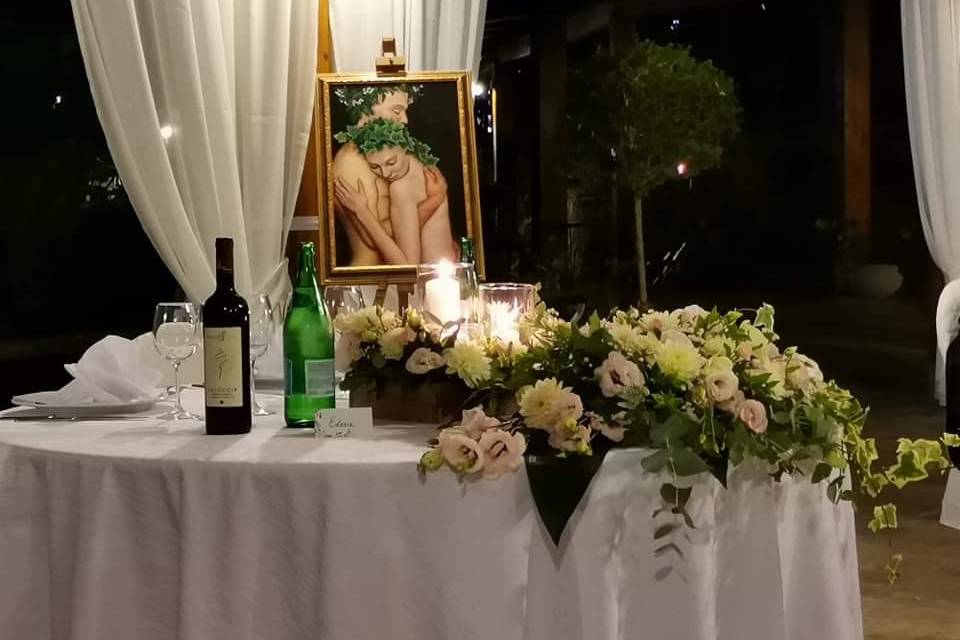 The newlyweds' table