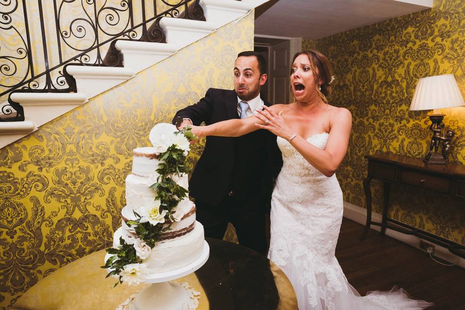 Fun cutting the cake - Kevin Fern Photography