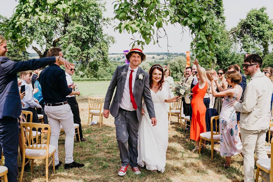 Herefordshire outdoor ceremony