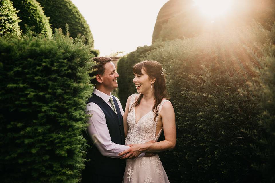 London pub wedding entrance