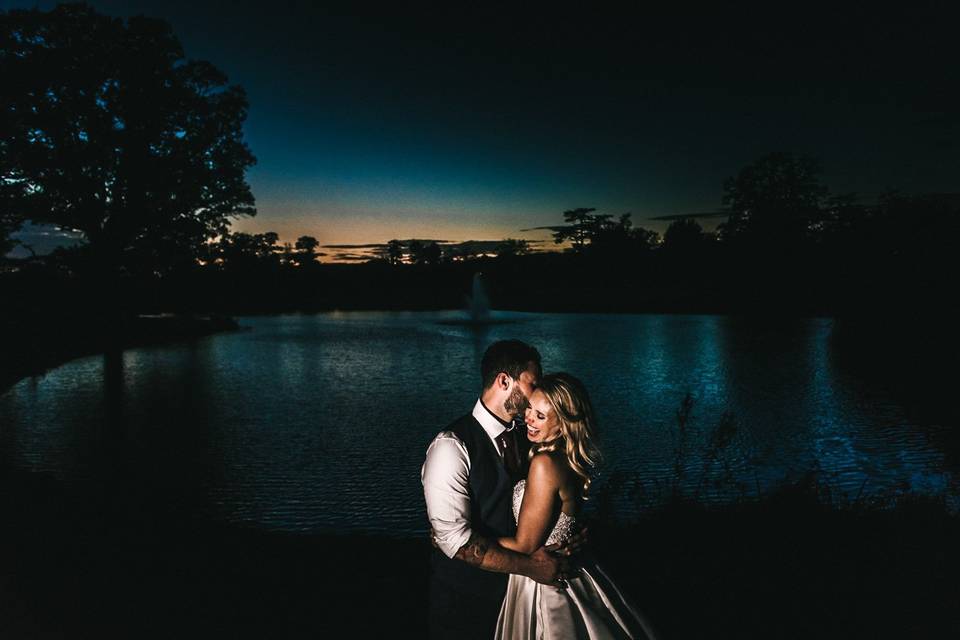 Indian wedding couple portrait