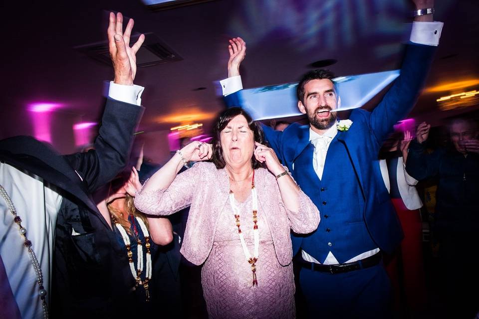 Dancefloor wedding photo