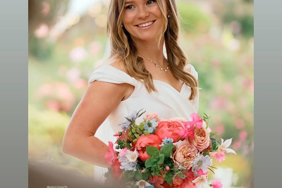 Soft, natural, bridal makeup