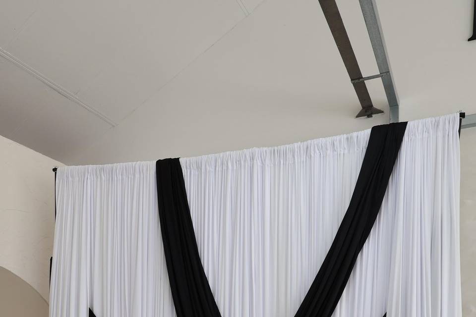 White and Black Backdrop
