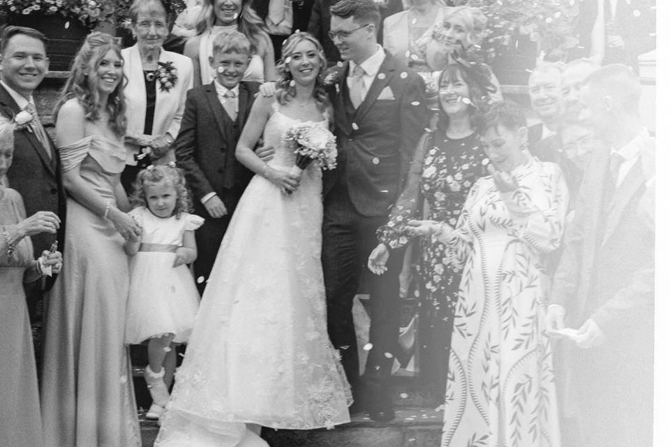 Confetti shot on 35mm film
