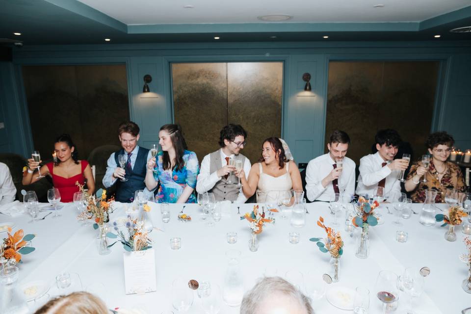 Documentary wedding Toasting