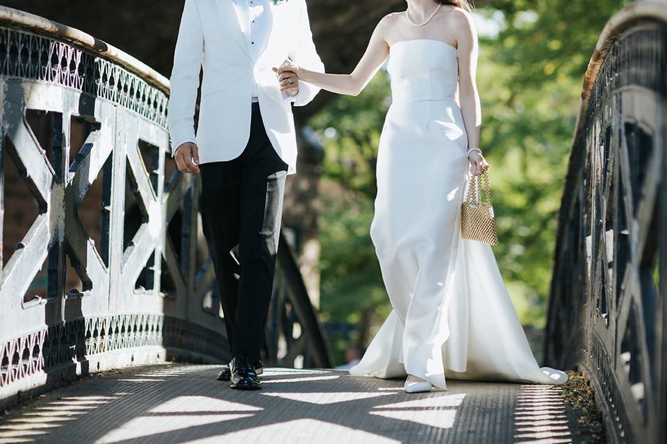 Natural moment couple portrait