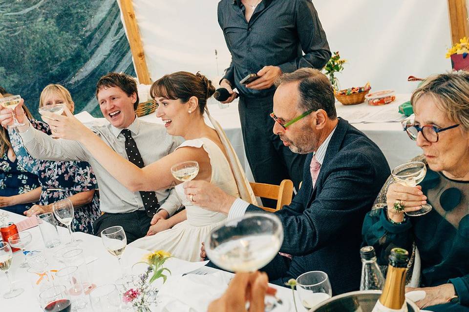 Documentary wedding Toasting